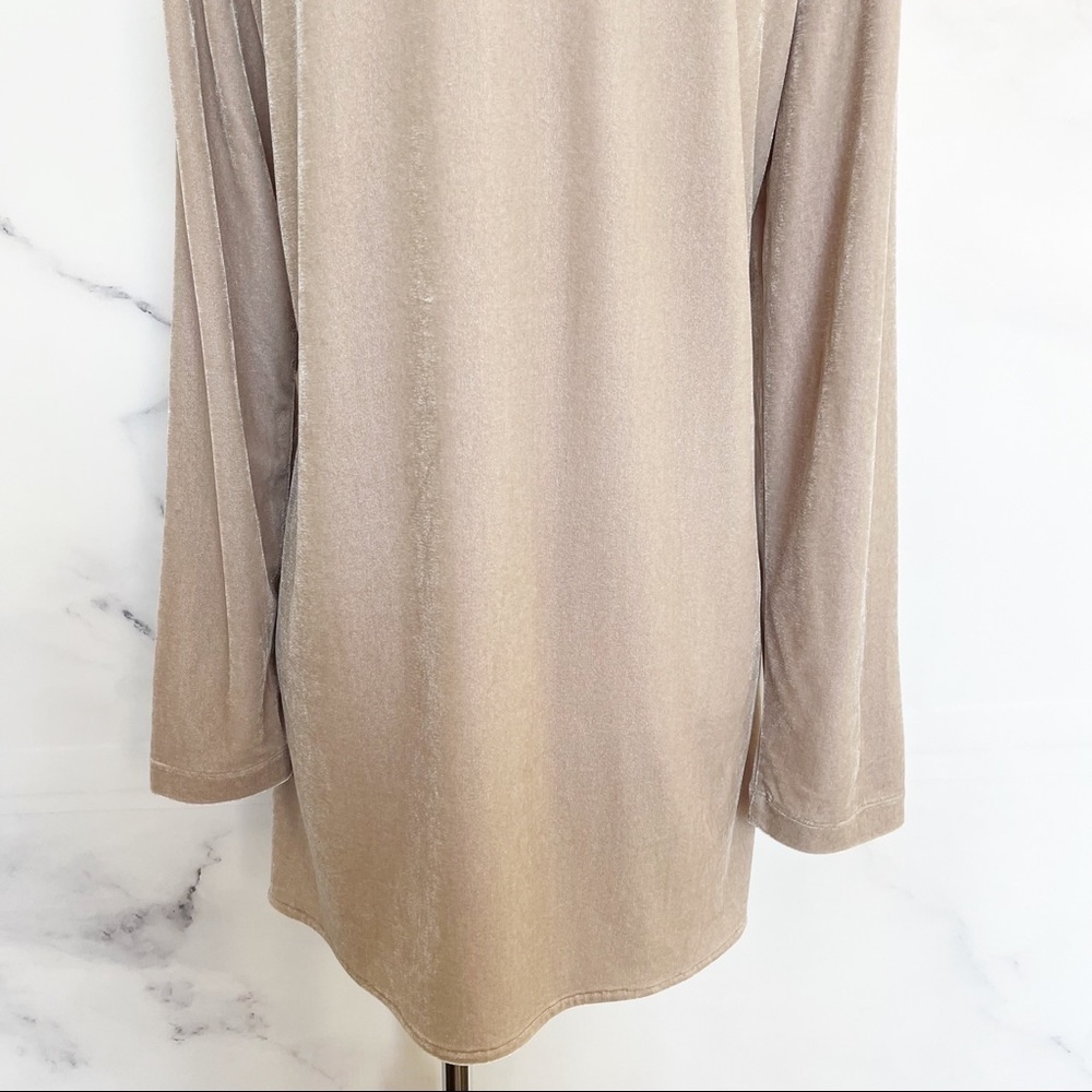 Soft Surroundings‎ Velvet Topper Jacket in Light Taupe - Picture 8 of 11